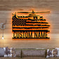 Personalized US Army Helicopter Metal Sign With LED Lights, Custom Helicopter Metal Sign, Hobbie Gifts, Helicopter Sign, Wall Hanging Home Decor Birthday Xmas Gift