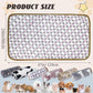 6 Pcs Washable Guinea Pig Blankets Absorbent Small Animal Fleece Bedding Cage Liners Reusable Pet Pee Pad Sleep Mat Pad Cover for Hamster Ferret Rabbit Chinchilla Hedgehog (Black, 24" x 47")