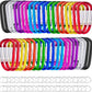 40 Pack 2" Aluminum Carabiner Clip D Ring Carabiners Small Carabiner Keychain Spring Snap Hooks, Mini Carabiner Clip Set for Keys, Dog Leash, Camping Hiking Accessories