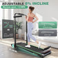 ANCHEER Walking Pad Treadmill with 12% Incline&Adjustable Height, 4 in 1 Under Desk Treadmills with Desk Workstation, Foldable Treadmill for Home 300lb,3 Type Control