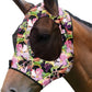 Harrison Howard Super Comfort Stretchy Fly Mask Large Eye Space with UV Protection Soft on Skin with Breathability Blossom Vibe S