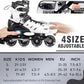 Inline Skates for Kids and Adult, Adjustable Fun Illuminating Skates for Girls, Boys, Women and Men Outdoor and Indoor, Beginner