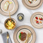 GBHOME Ceramic Dinnerware Sets,12 pcs Embossed Elegant Stoneware Plates and Bowls Sets, Housewarming Wedding Gift | Dishwasher & Microwave Safe | Dishes Set Service for 4