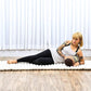Leewadee Small Yoga Bolster – Shape-Retaining Cervical Neck Roll, Tube Pillow for Comfortable Reading, Kapok Filling, 22 x 6 x 6 inches