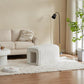 Storage Bench Pet Supplies Corduroy Bench Cat's nest to Hide for The Living Room, Entryway and Bedroom (Beige)