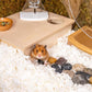 Niteangel Aspen Shaving Hamster Beddings for Syrian Dwarf Hamster Gerbil Mice Degu Rat Rabbit Bunny Guinea Pig Chinchilla Hedgehog or Other Small Pets (36L - White/Green Paper Bedding)