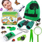 Kids Explorer Kit & Bug Catcher Kit, Camping Gear for Kids, Outdoor Exploration Set with Backpack & Binoculars, Ideal Outdoor Adventure Toys for Boys Girls 3-12