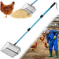 Large Chicken Poop Scooper & Rake: 22"-41" Extendable Long Handle Metal Chicken Coop Scooper with Detachable Heavy Duty Litter Sifting Shovel for Pet Waste | Chicken Coop Accessories