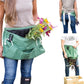Roo Gardening Apron with Pockets & Harvesting, Picking Pouch - Adjustable, Water-resistant, Washable Canvas Cotton