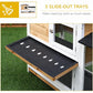 PawHut 62" Rabbit Hutch, Wooden Bunny Hutch, Guinea Pig Cage, Small Animal Enclosure with Run Area, Removable Tray, Asphalt Roof, Lockable Doors and Ramp, Nature Wood