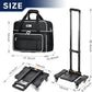 CAB55 2 Ball Bowling Bag with 4 Wheels, Double Bowling Ball Bag with Separate Shoe Compartment, (Up To US Men Size 16), and Multiple Multifunctional Accessory Pockets