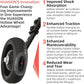 Adjustable Bicycle Training Wheels for Adults, Fit 24" to 28" Bikes, Steel Construction, Black, 1 Pair - Safe and Stable Learning Training Wheels