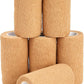 Juvale Elastic Bandage Wrap Self-Adherent Cohesive Tape 6 Rolls - Elastic Cohesive Tape with Stretchable Support - Breathable Vet Wrap for Wrist, Swelling, Sports, Tattoo (4 in x 5 Yds)
