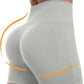 CHRLEISURE Women's 4 Packs Workout Gym Shorts, High Waisted Butt Lifting Scrunch Butt Seamless Booty Shorts