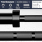 TECHNOAGE 7FT Olympic Barbell Olympic Bar Solid Chrome Barbell 700LBS Load Capacity(2-Inch Plate) for Weightlifting, Squats, Dead-Lifts, Presses, and Lunges