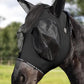 Harrison Howard Horse Fly Mask with Forelock Opening Stretch Breathable and Comfortable for Horses UV -Protection Black L