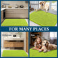 OLANLY Dog Door Mat for Muddy Paws 24x16, Absorbs Moisture and Dirt, Absorbent Non-Slip Washable Doormat, Quick Dry Chenille Mud Mat, Entry Indoor Entryway Carpet for Inside Floor, Bright Green