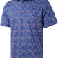 Men's Golf Polo Shirts Short Sleeve Striped Performance Moisture Wicking Dry Fit Golf Shirts for Men