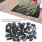 8LB 1"-2" Black River Rocks for Plants, Polished Pebbles for Garden Landscaping, Planters, Aquariums, Vase Fillers – Indoor & Outdoor Decor