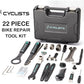 Bike Tool Kit with Storage Case - 22 PCS Bicycle Repair Tool Set Portable Tools Box - Bike Maintenance Tools for Road Bikes and Mountain Bikes