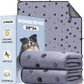 Fostanfly Washable Pee Pads for Dogs, 2 Pack 28''x34'' Large Ultra-Absorbent and Leak-Proof Non-Slip Reusable Potty Training Pads for Dogs, Puppy and Cats of Add 8 Lanyards