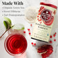 The Republic of Tea Organic Pomegranate Green Tea, 250 Tea Bags, Superfruit Premium Green Tea Blend