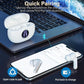 A10 Pro Wireless Earbuds, Bluetooth 5.3 Headphones HiFi Stereo 50H Playback LED Digital Display Ear Buds with ENC Noise Canceling Headset, IPX7 Waterproof Earphones for Gym/Running/Work