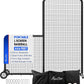 Yes4All Portable L-Screen Baseball 7x7ft with 2 Baseballs, Rubber Wheels - L Screen Baseball for Batting Cage, Protective Pitching Screen Net Double Layers, Carry Bag Included