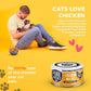 Chicken Recipe in Broth, Shredded Wet Cat Food, Grain-Free Protein, Non-GMO, 12 Pack