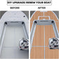 FOCEAN Boat Flooring EVA Foam Boat Decking Faux Teak Marine Flooring Boat Mat Boat Carpet Sheet for Motorboat RV Yacht Kayak Surfboard, 94.5"x 47.2"/35.4"/23.6"/15.7"