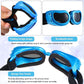 Frienda Dog Helmet and Goggles, UV Protection Doggy Sunglasses and 4 Inch Padded Puppy Motorcycle Helmet Adorable Dog Goggles with Adjustable Belt for Small Dogs Puppy Riding(Blue,S)
