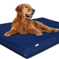 Dogbed4less Extra Large Orthopedic Memory Foam Dog Bed for Large Dogs with Durable Waterproof Internal Case, Removable Washable Denim Cover and Bonus Pet Bed Cover, 47X29X4 Fits 48X30 Dog Crate, Blue