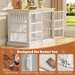 VOPEAK 40" Dog Crate Furniture, Chew Resistant Large Dog Crate for Medium Large Dogs, Heavy Duty Dog Crates Dog Kennel Cage Indoor with Double Doors, Wooden End Table for Bedroom Living Room