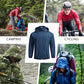 COOFANDY Men's Packable Rain Jacket Lightweight Waterproof Raincoat with Hood Travel Hiking Golf Windbreaker