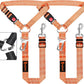 Removable Dog Seat Belt Harness for Car, 3 in 1 Pet Dog Car Seatbelt Leash, Retractable Restraint Secures to Vehicle Headrest & Adjustable Reflective Bungee Dog Seatbelt Tether,Orange