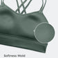 CRZ YOGA Softness Mold Womens Butterluxe Strappy Longline Sports Bra - Double Spaghetti Strap Workout Yoga Crop Top Athletic