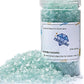 TWINKLING High Luster Fire Glass Gravel Stone Glitter,Broken Glass,Fire Gems Chips,Crushed Glass for Fire Pit Crafts Resin Art Aquarium Garden Decoration,3-6mm,1-Pound Jar (Aqua)