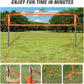Outdoor Volleyball Badminton Combo Set with Net, Anti-Sagging Design, 4 Badminton Rackets, 3 Birdies and PU Volleyball for Backyard Lawn Beach