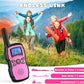 Wishouse Walkie Talkies for Kids Rechargeable with USB Charger 6000mAh Battery,Outdoor Camping Games with Flashlight Lanyard,Toys for Girls,Halloween Xmas Birthday Gift for Children 2 Pack Pink Purple