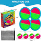 Ayeboovi Toss and Catch Ball Set Beach Toys Pool Toys Outdoor Games Outdoor Toys Yard Games Easter Toys Gifts for Kids Ball and Catch Game with 4 Paddles and 4 Balls [Upgraded Version]