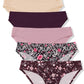 FINETOO 6 Pack Women’s Seamless Hipster Underwear No Show Panties Invisibles Briefs Soft Stretch Bikini Underwears XS-XL
