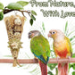 5-Pack Natural Flower Bird Toys – Foraging & Chewing Toys for Parakeets, Cockatiels, Conures & Small Birds – No Plastic, All-Natural Materials
