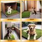 Ottomanson Artificial Grass Puppy Potty Training Pad, 2'7" x 3' Reusable Pee Pad for Small Pets and Dogs