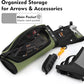 SUNYA X510 Field & Competition Hip Arrow Quiver | 3-Slot Noise-Free Archery Quiver with Sturdy Storage System (42x18cm)