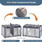 Cat Carrier for 2 Cats – Large Soft-Sided Pet Travel Carrier, Dual Compartments, Privacy Protection, Dog Carrier for Small/Medium Dogs, Home & Outdoor Use