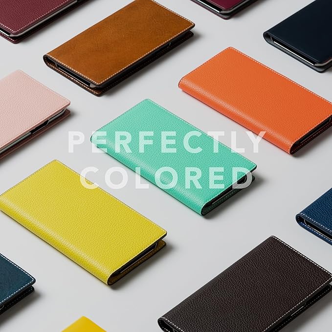 D8 Neon Full Grain Leather Wallet Case for iPhone 15 Plus - [2-in-1] Handcrafted Detachable Diary Style with Magnetic MagSafe Back Cover, Gift Box Included (Lemon)