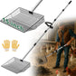 15-inch Large Chicken Poop Scooper, 5 in 1 Adjustable Chicken Coop Scoop with Ergonomic Grip, 24" to 77" Long Stainless Steel Sifting Litter Shovel Pooper Scooper Chicken Coop Accessories