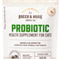 Rocco & Roxie Cat Probiotic Health Supplement for Cats, Prebiotic and Postbiotic for Digestive + Gut Support, Constipation Relief, Anti Diarrhea, Supplements & Vitamins, Chicken Flavored Crunchy Chews