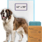 PETSWORLD Mega-Sized Dog Pee Pads (40" x 99") – 4XL Gigantic Pet Piddle Pads for Puppy Training, Incontinence – with Adhesive Sticky Tape – Leak Proof, 5-Layer Protection (40 Count)