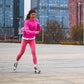 Roller Skate Shoes for Women Four Rounds Children's Roller Skates Shoes That Turn into Rollerskates Sneakers Outdoor Light Shoes with Wheels for Girls/Boys